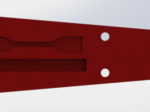 2 cavities of astm dog-bone and rectangle 3Dプリントモデル
