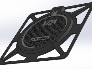 Iron manhole cover and base sewer 3D Print Model