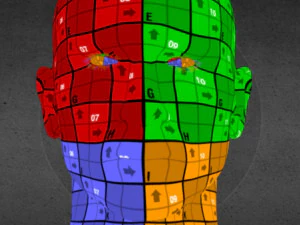 full rigged head face scan 3D Model