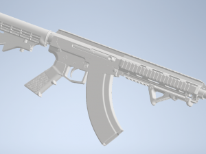 akar rifle 3D Model
