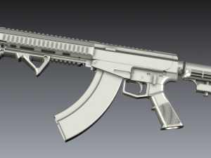 akar rifle 3D Model