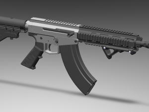 akar rifle 3D Model