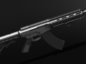 akar rifle 3D मॉडल