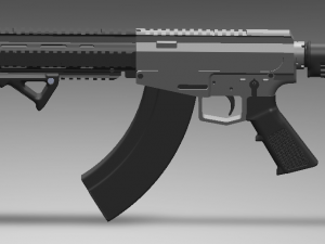 akar rifle 3D Model