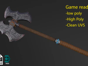 topór bojowy Model 3D