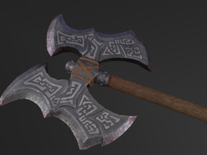 battle axe 3D मॉडल