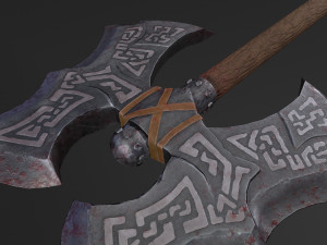 battle axe 3D मॉडल