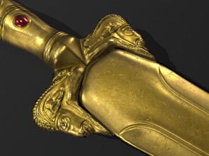 golden dagger 3D Модель