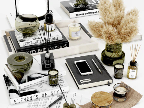 装饰套装01 3D 模型