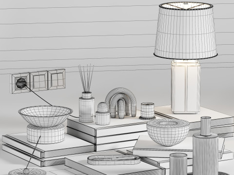 Decorative Set 02 3D Model