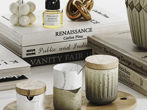 Conjunto Decorativo 03 Modelo 3D