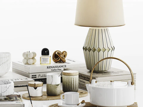 Conjunto Decorativo 03 Modelo 3D