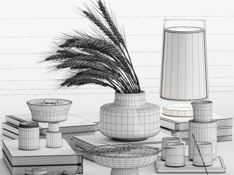 Decorative Set 04 3D Model