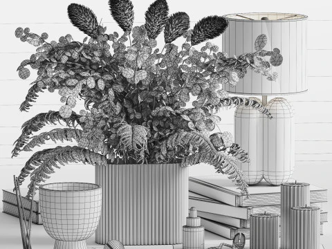 सजावटी सेट 07 3D मॉडल