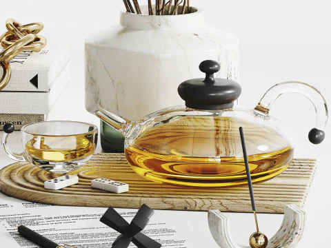 Decorative Set 08 3D Model