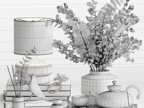 Decorative Set 08 3D Model