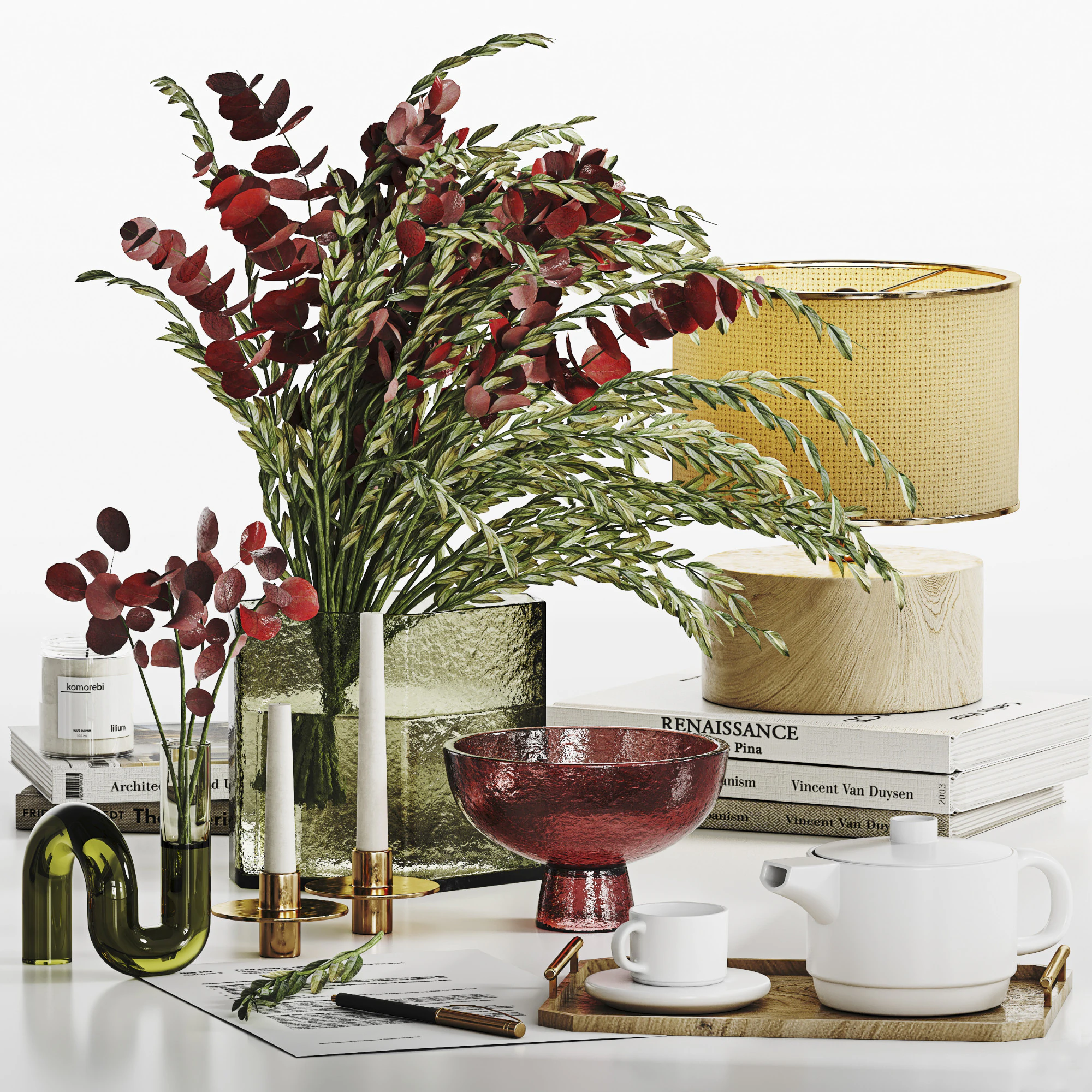 Decoratieset 010 3D Model .c4d .max .obj .3ds .fbx .stl .blend 