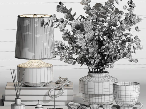 Decorative Set 011 3D Model