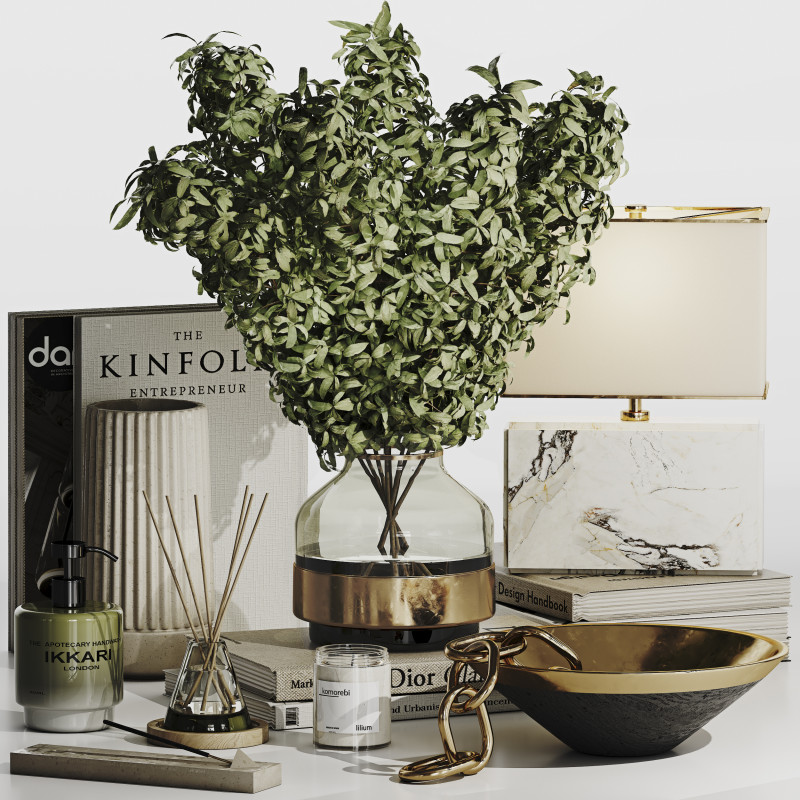 Decorative Set 013 3D-Modell .c4d .max .obj .3ds .fbx .stl .blend 