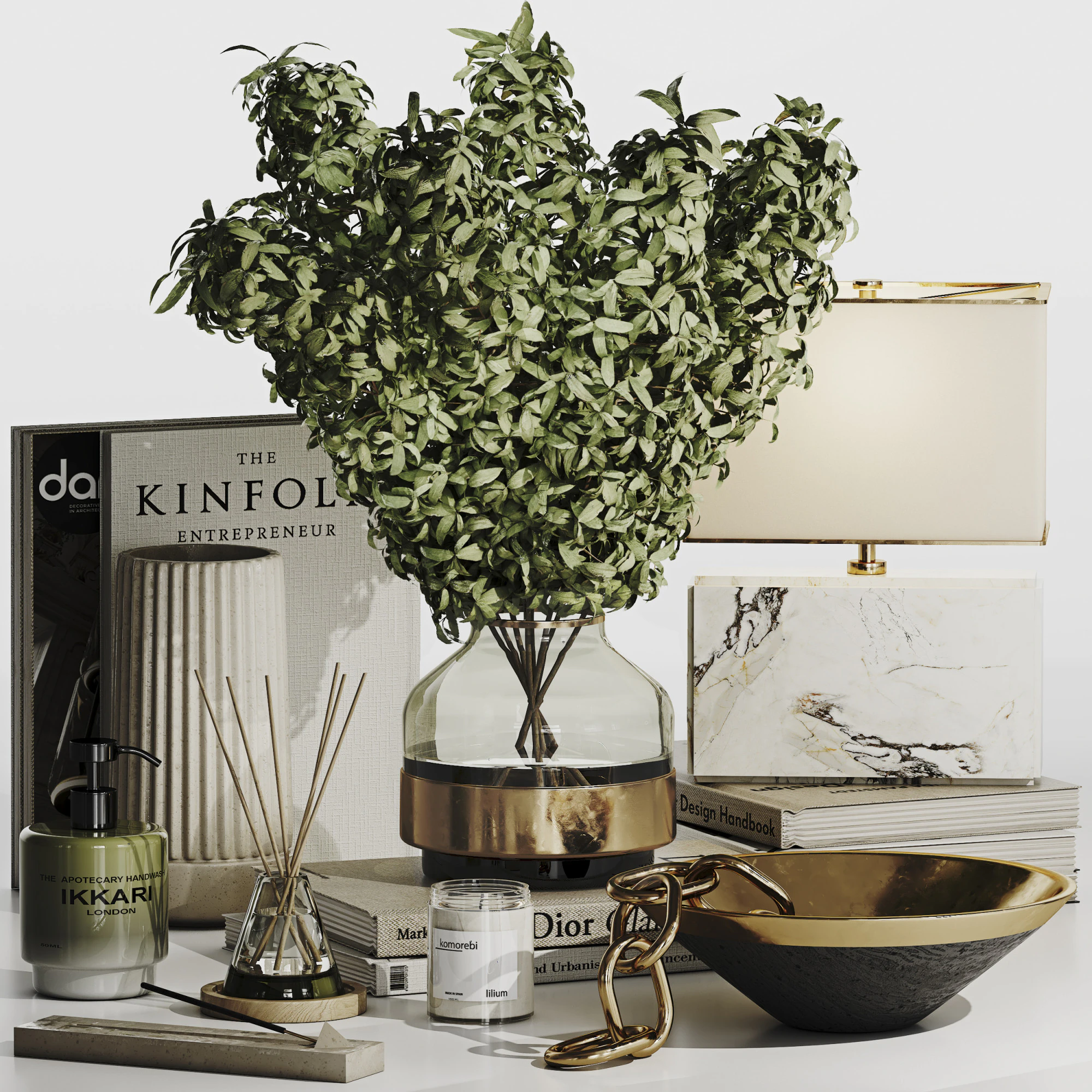 Ensemble d&eacute;coratif 013 Modèle 3D .c4d .max .obj .3ds .fbx .stl .blend 