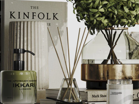 Ensemble d&eacute;coratif 013 Modèle 3D