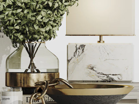 Ensemble d&eacute;coratif 013 Modèle 3D