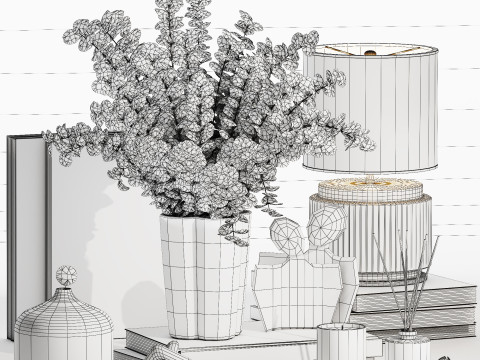 Decorative Set 016 Modello 3D