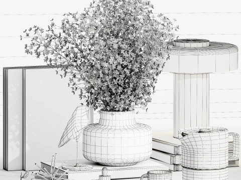 Decorative Set 017 3D Model