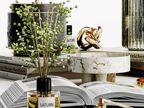 Декоративний набір 018 3D Модель