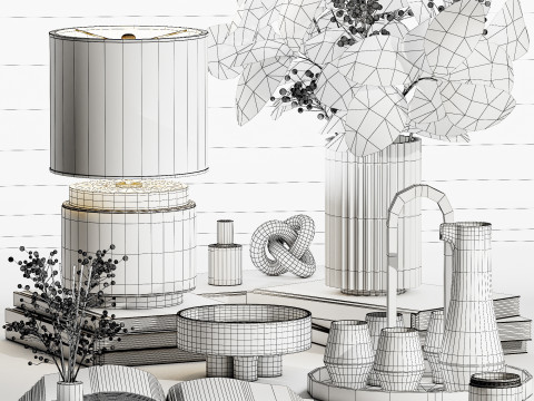 Decorative Set 018 3D Model