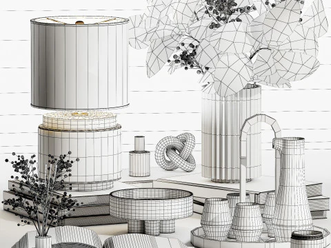 Декоративний набір 018 3D Модель