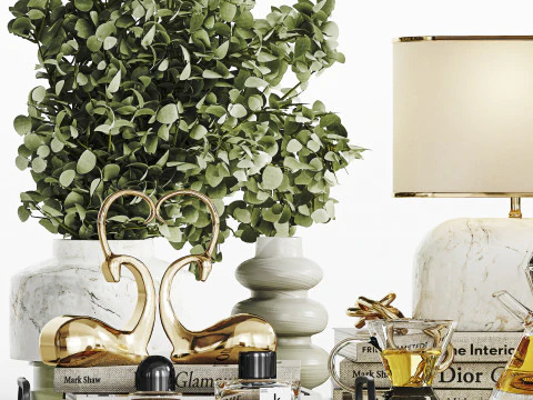 Dekoratif Set 020 3D Model