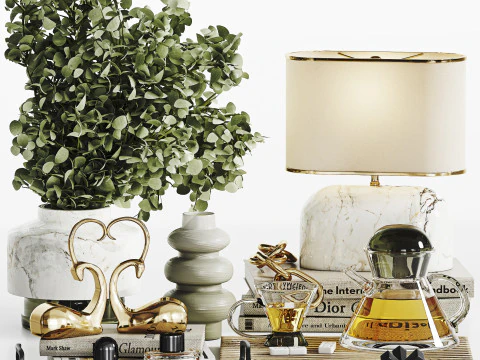 Dekoratif Set 020 3D Model