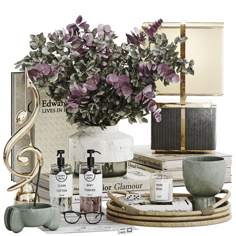 Conjunto Decorativo 022 Modelo 3D .c4d .max .obj .3ds .fbx .stl .blend