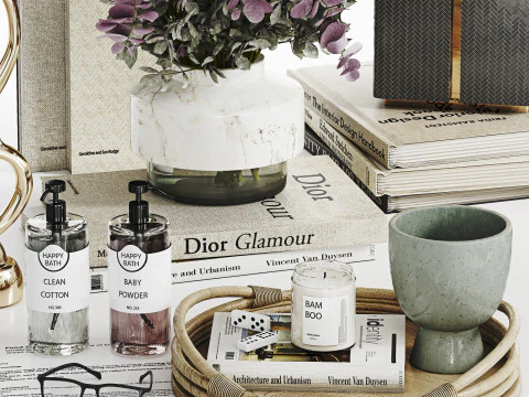 Conjunto Decorativo 022 Modelo 3D