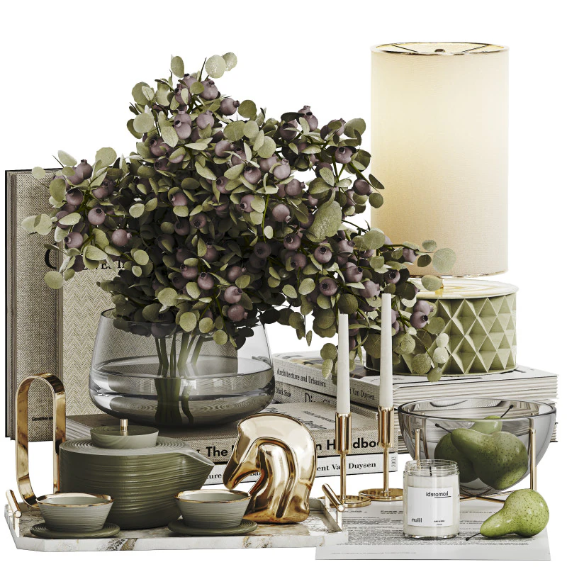 Conjunto Decorativo 023 Modelo 3D .c4d .max .obj .3ds .fbx .stl .blend