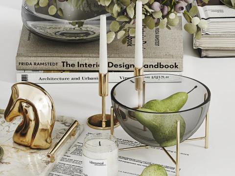 Conjunto Decorativo 023 Modelo 3D