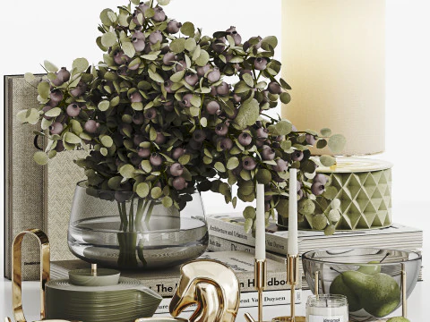 Conjunto Decorativo 023 Modelo 3D