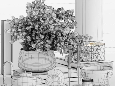 Conjunto Decorativo 023 Modelo 3D