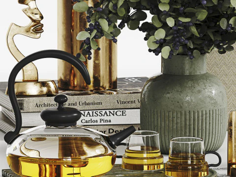 Ensemble d&eacute;coratif 024 Modèle 3D