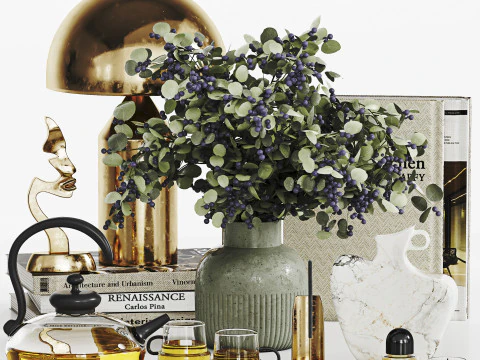 Ensemble d&eacute;coratif 024 Modèle 3D