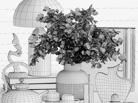 Ensemble d&eacute;coratif 024 Modèle 3D