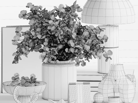 장식 세트 025 3D 모델