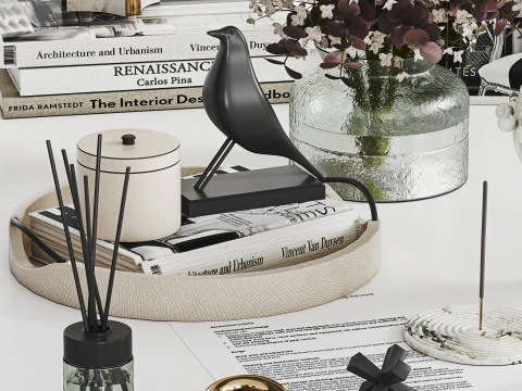 Conjunto Decorativo 027 Modelo 3D