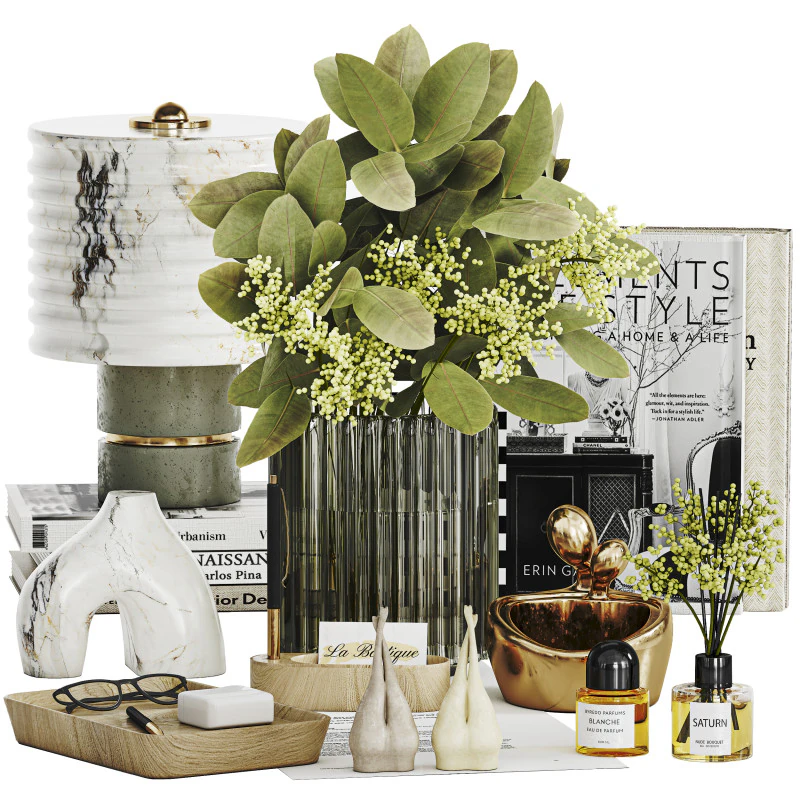 Conjunto Decorativo 028 Modelo 3D .c4d .max .obj .3ds .fbx .stl .blend 