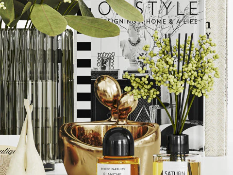 Conjunto Decorativo 028 Modelo 3D