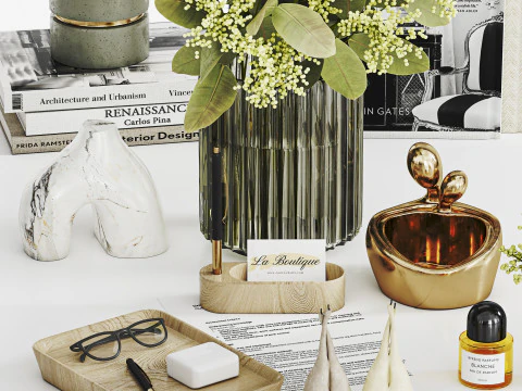 Conjunto Decorativo 028 Modelo 3D