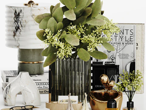 Conjunto Decorativo 028 Modelo 3D