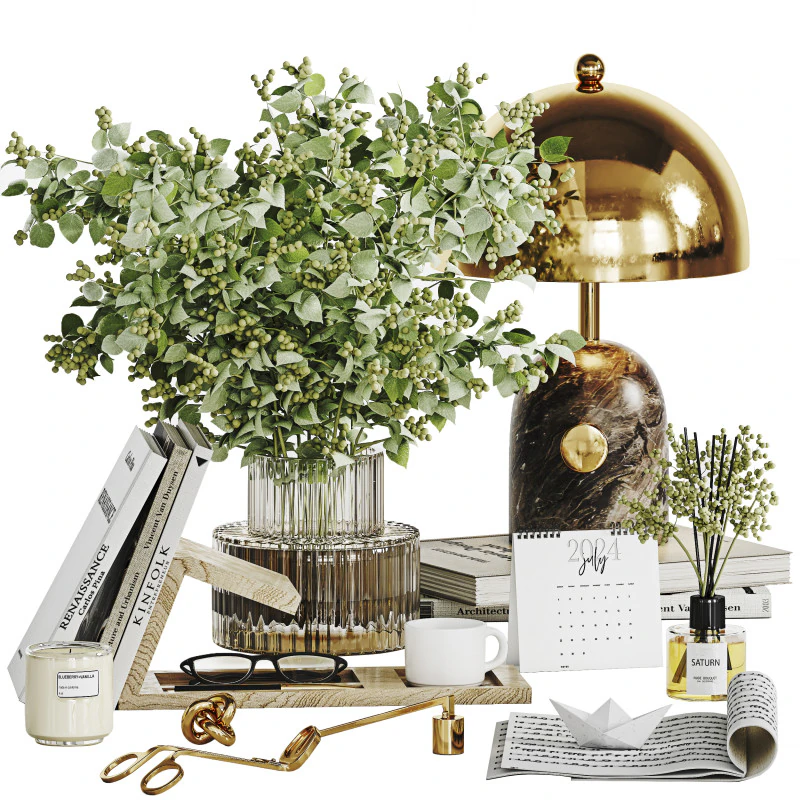 Conjunto Decorativo 33 Modelo 3D .c4d .max .obj .3ds .fbx .stl .blend 