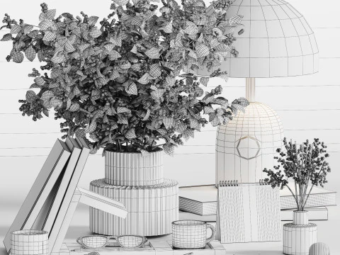 Conjunto Decorativo 33 Modelo 3D